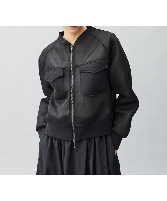 【その他のブランド/Other】のシアーダンボールブルゾン インテリア・キッズ・メンズ・レディースファッション・服の通販 founy(ファニー) https://founy.com/ ファッション Fashion レディースファッション WOMEN アウター Coat Outerwear ブルゾン Blouson/Jackets おすすめ Recommend カットソー Cut And Sew ダブル Double フラップ Flap ポケット Pocket |ID: prp329100004532900 ipo3291000000032040124