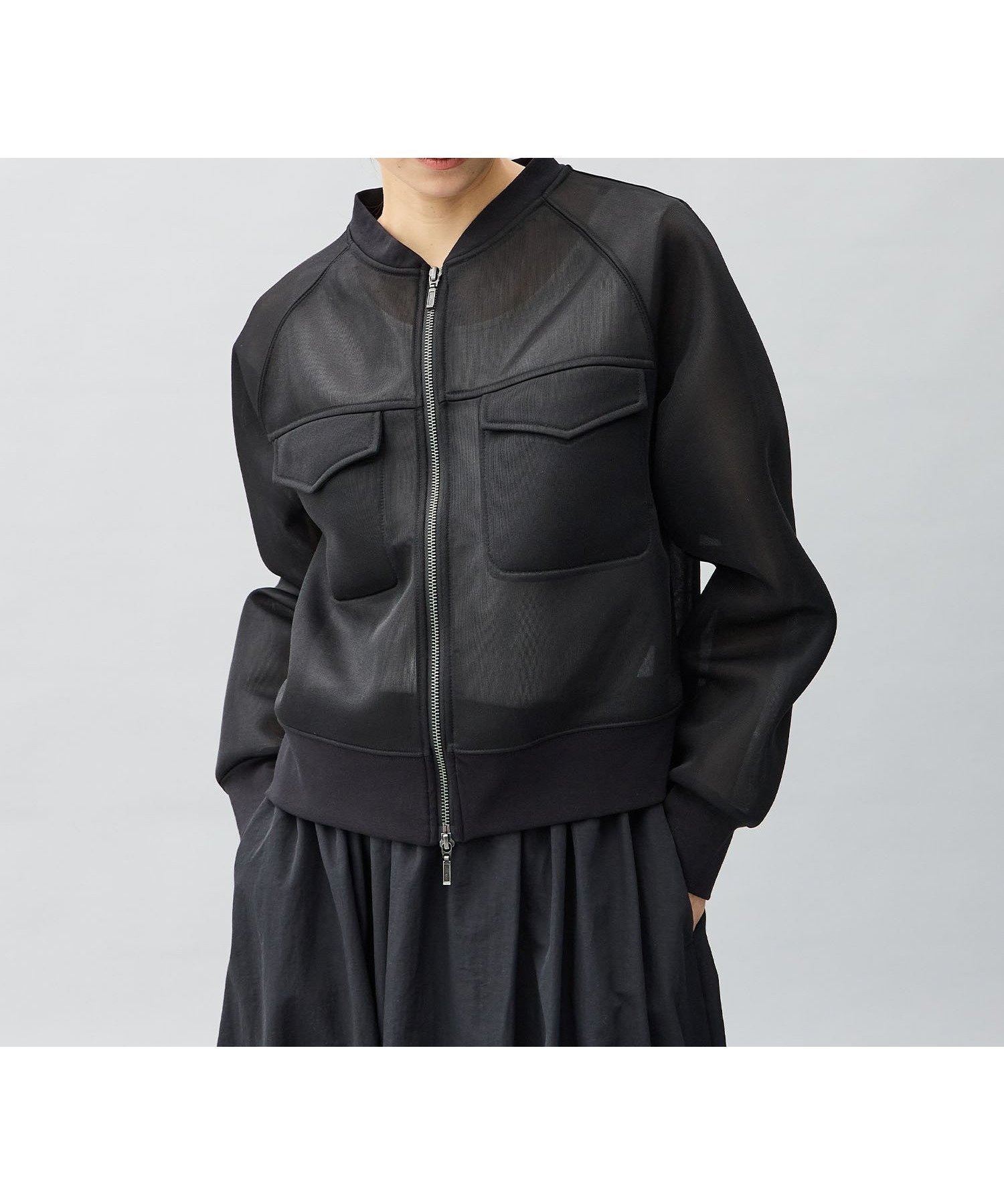 【その他のブランド/Other】のシアーダンボールブルゾン 人気、トレンドファッション・服の通販 founy(ファニー) 　ファッション　Fashion　レディースファッション　WOMEN　アウター　Coat Outerwear　ブルゾン　Blouson/Jackets　おすすめ　Recommend　カットソー　Cut And Sew　ダブル　Double　フラップ　Flap　ポケット　Pocket　 other-1|ID: prp329100004532900 ipo3291000000032040124