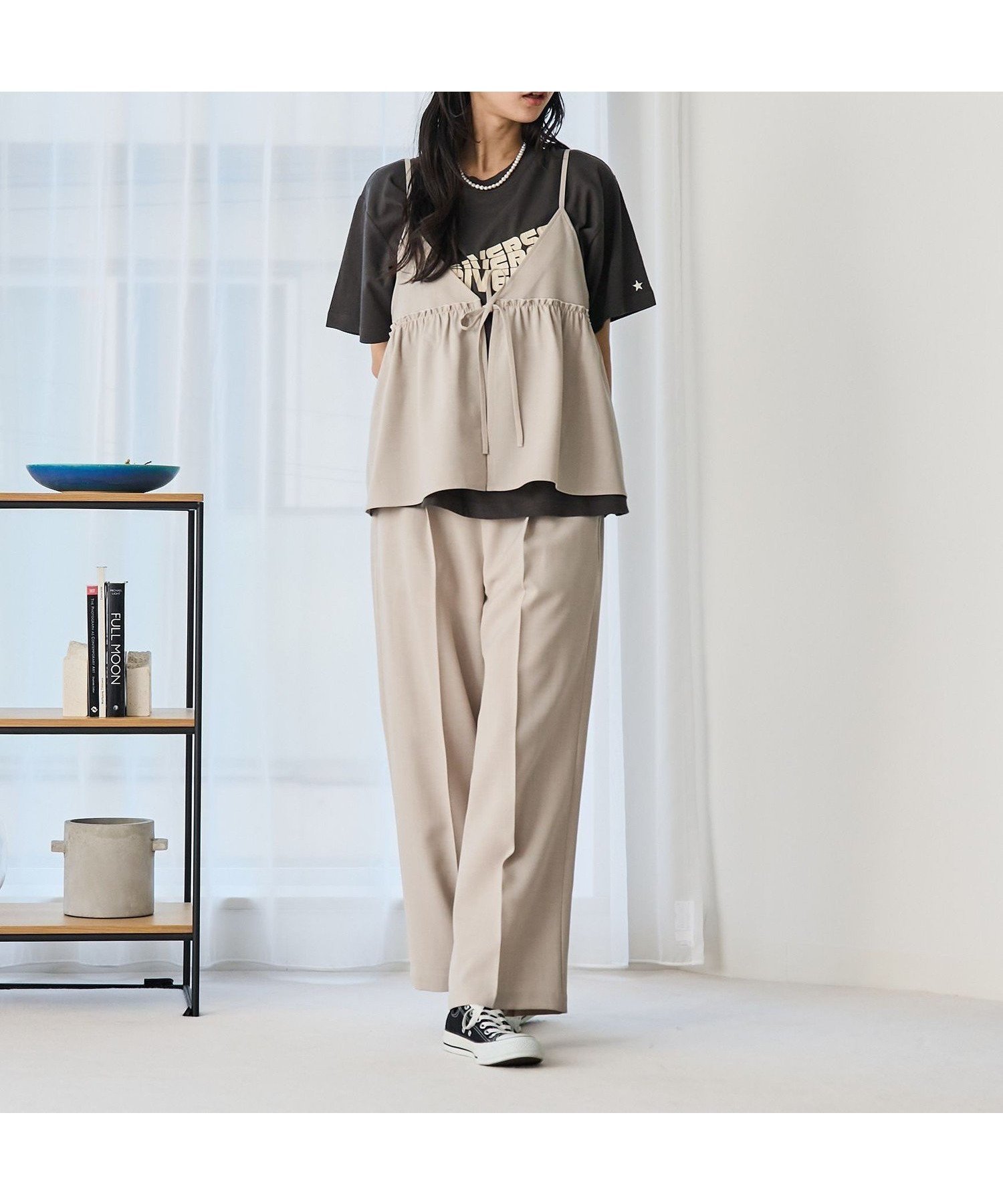 【コーエン/COEN】のリネンライクキャミソールセットアップ 人気、トレンドファッション・服の通販 founy(ファニー) 　ファッション　Fashion　レディースファッション　WOMEN　トップス・カットソー　Tops/Tshirt　キャミソール / ノースリーブ　No Sleeves　おすすめ　Recommend　インナー　Inner　キャミ　Cami　スラックス　Slacks　セットアップ　Set Up　デニム　Denim　フリル　Frills　ポケット　Pocket　リボン　Ribbon　人気　Popularity　夏　Summer　春　Spring　S/S・春夏　Ss・Spring/Summer　A/W・秋冬　Aw・Autumn/Winter・Fw・Fall-Winter　 other-1|ID: prp329100004532902 ipo3291000000032427171