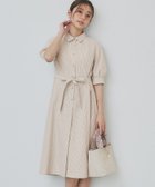 【インデックス/INDEX】のストライプシャツワンピース【洗濯機洗い可/イージーアイロン】 人気、トレンドファッション・服の通販 founy(ファニー) ファッション Fashion レディースファッション WOMEN ワンピース Dress シャツワンピース Shirt Dresses クラシカル Classical ストライプ Stripe フレア Flare ポケット Pocket エレガント 上品 Elegant thumbnail ベージュ|ID: prp329100004532912 ipo3291000000032040171