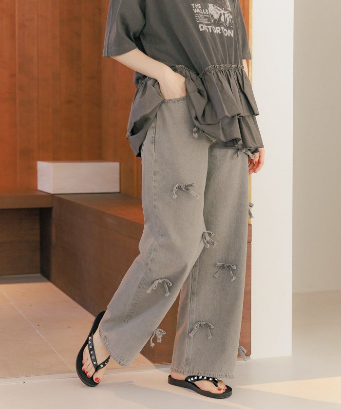 【ニコアンド/niko and】のアソートデコデニムパンツ インテリア・キッズ・メンズ・レディースファッション・服の通販 founy(ファニー) https://founy.com/ ファッション Fashion レディースファッション WOMEN パンツ Pants デニムパンツ Denim Pants おすすめ Recommend シンプル Simple ジーンズ Jeans ストレート Straight デニム Denim トレンド Trend バランス Balance フェミニン Feminine リボン Ribbon ルーズ Loose ロング Long ワイド Wide |ID: prp329100004532918 ipo3291000000032040188