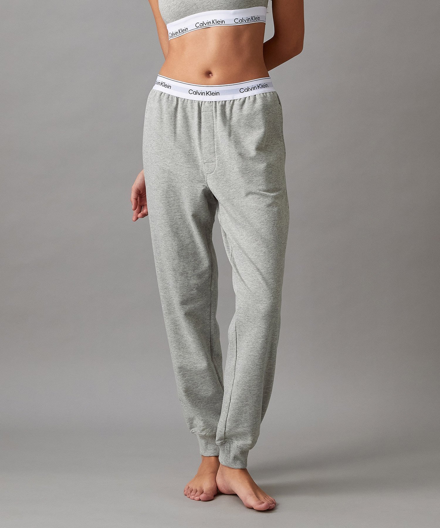 【カルバンクライン/Calvin Klein】の【公式ショップ】 カルバンクライン Icon Cotton LOUNGE - ジョガーパンツ Calvin Klein Underwear QS6872 インテリア・キッズ・メンズ・レディースファッション・服の通販 founy(ファニー) 　ファッション　Fashion　レディースファッション　Fashion for Women　パンツ　Pants & Trousers　下着・ランジェリー　Lingerie & Intimates　アンダーウェア・ベースインナー・肌着　Underwear / Base Layer / Undergarments　おすすめ　Recommended / Our Picks　リラックス　Relax, Relaxed Fit　ワーク　Workwear, Utility Style　Grey Heather|ID: prp329100004532929 ipo3291000000033672060