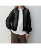 【ルスークホリデー/LE SOUK HOLIDAY】のメッシュブルゾン ブラック|ID: prp329100004532930 ipo3291000000032040236