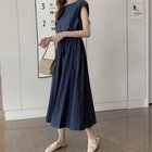 【メゾンドラティール/maison de LATIR】のリネン風シンプルワンピース 人気、トレンドファッション・服の通販 founy(ファニー) ファッション Fashion レディースファッション WOMEN ワンピース Dress おすすめ Recommend シンプル Simple スリーブ Sleeve フェミニン Feminine フレンチ French リネン Linen 羽織 Haori thumbnail ネイビー|ID: prp329100004532944 ipo3291000000032040310