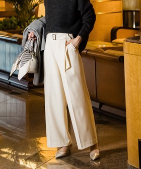 【ロートレ アモン/LAUTRE AMONT】の吸湿発熱BEATWARMパンツ≪洗濯機で洗える≫ 人気、トレンドファッション・服の通販 founy(ファニー) ファッション Fashion レディースファッション WOMEN パンツ Pants 洗える Washable ストレッチ Stretch ハーフ Half フラット Flat フロント Front ワイド Wide 冬 Winter A/W・秋冬 Aw・Autumn/Winter・Fw・Fall-Winter |ID:prp329100004532951