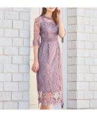 【ドレス/DRESS+】のワンピース ドレス 総レース ミモレ丈 結婚式 ラベンダー|ID: prp329100004532952 ipo3291000000032040338