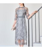 【ドレス/DRESS+】のワンピース ドレス 総レース ミモレ丈 結婚式 チャコールグレー|ID: prp329100004532952 ipo3291000000032040341