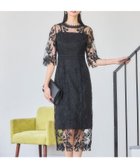 【ドレス/DRESS+】のワンピース ドレス 総レース ミモレ丈 結婚式 ブラック|ID: prp329100004532952 ipo3291000000032040346