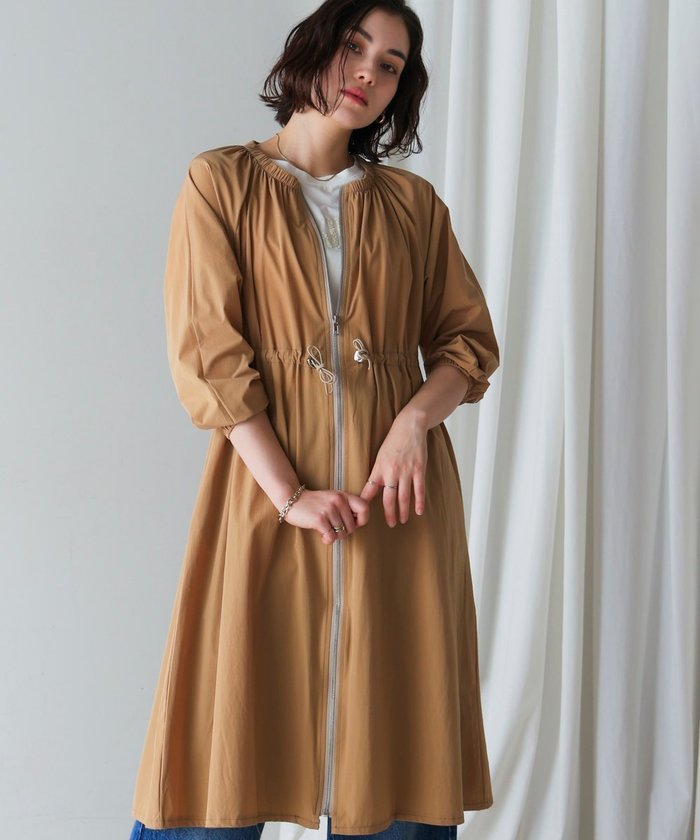 【バブ ブージュルード/Bab Bou Jeloud】のギャザーロングブルゾン インテリア・キッズ・メンズ・レディースファッション・服の通販 founy(ファニー) https://founy.com/ ファッション Fashion レディースファッション WOMEN アウター Coat Outerwear ブルゾン Blouson/Jackets インナー Inner ギャザー Gather シンプル Simple ドローコード Draw Cord フェミニン Feminine ブルゾン Blouson ロング Long 再入荷 Restock/Back In Stock/Re Arrival |ID: prp329100004532959 ipo3291000000032040371