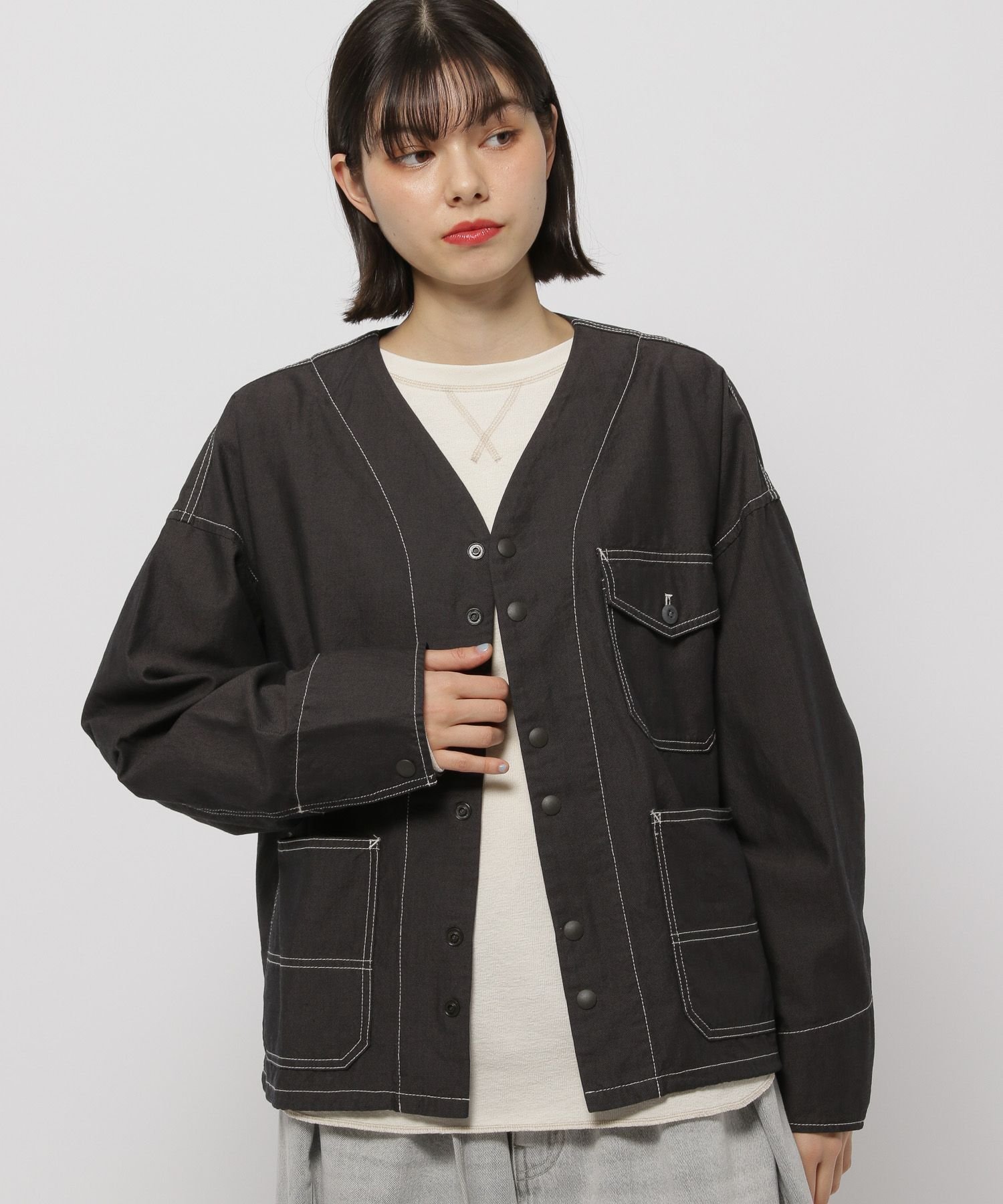 【ニコアンド/niko and】のオックスカバーオール インテリア・キッズ・メンズ・レディースファッション・服の通販 founy(ファニー) 　ファッション　Fashion　レディースファッション　WOMEN　おすすめ　Recommend　インナー　Inner　カーディガン　Cardigan　ショルダー　Shoulder　ドロップ　Drop　フレア　Flare　ワイド　Wide　ワーク　Work　春　Spring　スモーク16|ID: prp329100004532966 ipo3291000000032040410