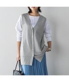 【メイソングレイ/MAYSON GREY】のハイゲージニットロングジレ≪手洗い可能≫ 人気、トレンドファッション・服の通販 founy(ファニー) ファッション Fashion レディースファッション WOMEN アウター Coat Outerwear トップス・カットソー Tops/Tshirt ニット Knit Tops ベスト/ジレ Gilets/Vests インナー Inner ストレート Straight パターン Pattern thumbnail ライトグレー|ID: prp329100004532981 ipo3291000000032040485