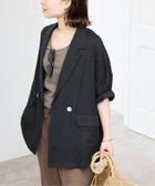 【スローブ イエナ/SLOBE IENA】のリネンレーヨンハーフスリーブジャケット 人気、トレンドファッション・服の通販 founy(ファニー) ファッション Fashion レディースファッション WOMEN アウター Coat Outerwear ジャケット Jackets 2025年 2025 2025春夏・S/S Ss,Spring/Summer,2025 おすすめ Recommend リネン Linen リラックス Relax thumbnail ブラック|ID: prp329100004532999 ipo3291000000032040562