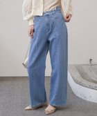 【バブ ブージュルード/Bab Bou Jeloud】の【低身長~高身長向けサイズあり】ウエスト切替デニムパンツ 人気、トレンドファッション・服の通販 founy(ファニー) ファッション Fashion レディースファッション WOMEN パンツ Pants デニムパンツ Denim Pants おすすめ Recommend ストレート Straight デニム Denim フロント Front 切替 Switching thumbnail L.BLUE|ID: prp329100004533035 ipo3291000000032040689