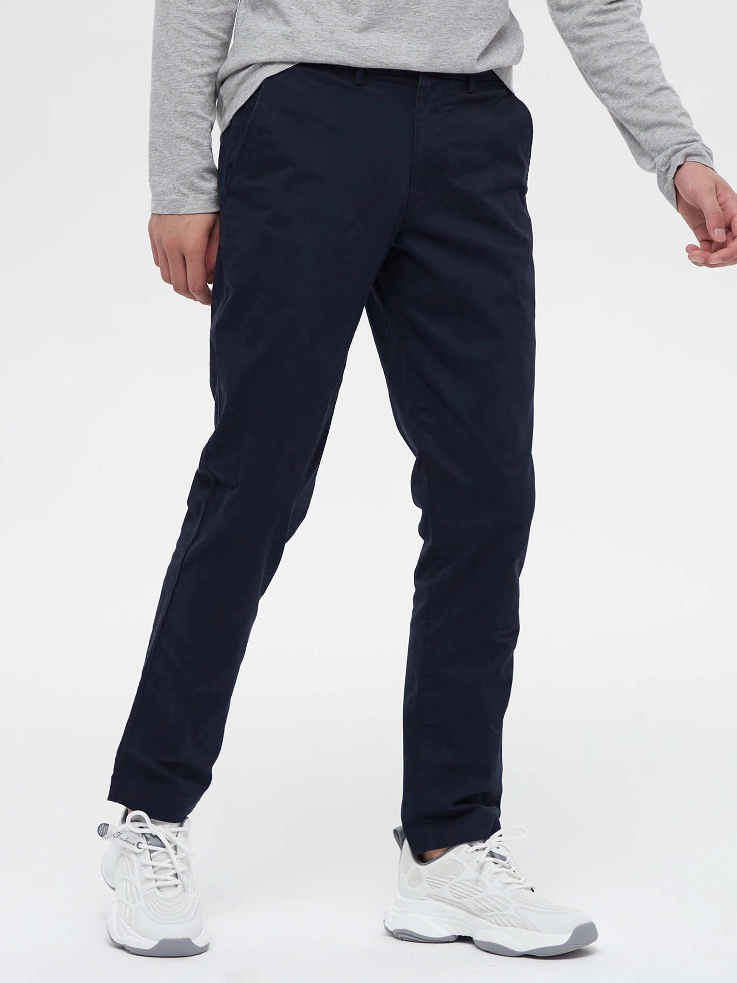 【ギャップ/GAP】のGapflex エッセンシャル カーキ スリムフィット インテリア・キッズ・メンズ・レディースファッション・服の通販 founy(ファニー) 　ファッション　Fashion　レディースファッション　WOMEN　ストレッチ　Stretch　スリム　Slim　ツイル　Twill　フィット　Fit　フロント　Front　ポケット　Pocket　NEW_CLASSIC_NAVY|ID: prp329100004533039 ipo3291000000032040706