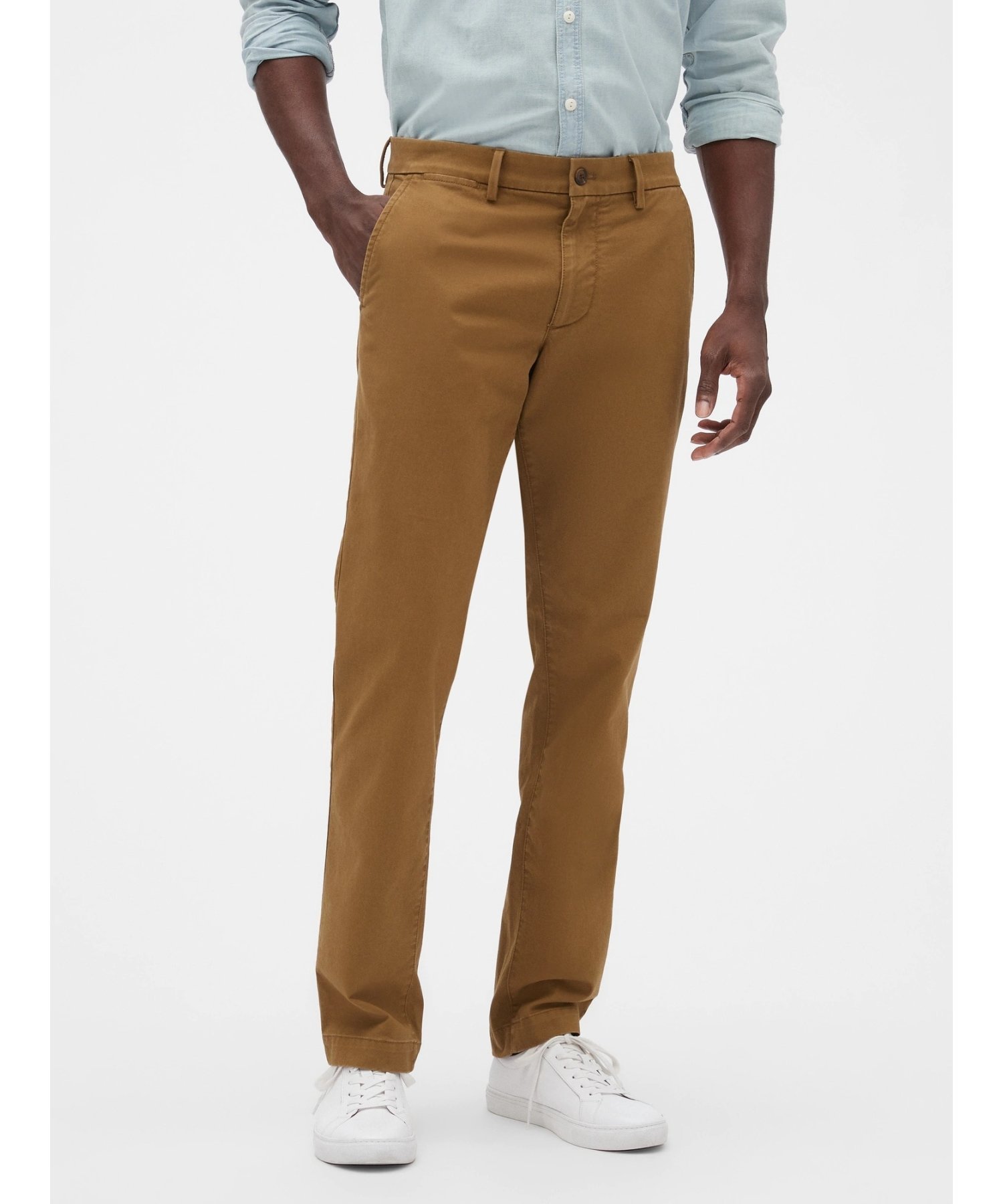 【ギャップ/GAP】のGapflex エッセンシャル カーキ スリムフィット インテリア・キッズ・メンズ・レディースファッション・服の通販 founy(ファニー) 　ファッション　Fashion　レディースファッション　WOMEN　ストレッチ　Stretch　スリム　Slim　ツイル　Twill　フィット　Fit　フロント　Front　ポケット　Pocket　PALOMINO_BROWN|ID: prp329100004533039 ipo3291000000032040707