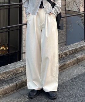 【コロニートゥーワンスリーナイン/COLONY 2139】の【PIKO LEI企画】2タックコットンツイルストレートパンツ 人気、トレンドファッション・服の通販 founy(ファニー) ファッション Fashion レディースファッション WOMEN パンツ Pants インナー Inner ストレート Straight フロント Front ポケット Pocket リラックス Relax ロング Long |ID:prp329100004533048