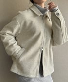 【ジュノア/JUNOAH】のステンカラーダブルジップブルゾン 人気、トレンドファッション・服の通販 founy(ファニー) ファッション Fashion レディースファッション WOMEN アウター Coat Outerwear ブルゾン Blouson/Jackets thumbnail アイボリー|ID: prp329100004533057 ipo3291000000032040795