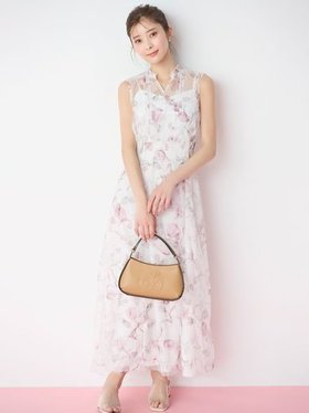 【セルフォード/CELFORD】のレイヤードフラワープリントワンピース 人気、トレンドファッション・服の通販 founy(ファニー) ファッション Fashion レディースファッション Ladies' Fashion Online ワンピース Dress インナー Inner ギャザー Gather シャーリング Shirring フィット Fit フェミニン Feminine フリル Frills フレア Flare プリント Print リアル Real 切替 Switching 夏 Summer |ID:prp329100004533059