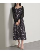【セルフォード/CELFORD】のレイヤードフラワープリントワンピース 人気、トレンドファッション・服の通販 founy(ファニー) ファッション Fashion レディースファッション Ladies' Fashion Online ワンピース Dress インナー Inner ギャザー Gather シャーリング Shirring フィット Fit フェミニン Feminine フリル Frills フレア Flare プリント Print リアル Real 切替 Switching 夏 Summer thumbnail BLK[009]|ID: prp329100004533059 ipo3291000000032622436