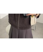 【その他のブランド/Other】のフェイクスエード ノーカラー ライダース ジャケット スミクロ|ID: prp329100004533062 ipo3291000000032040808