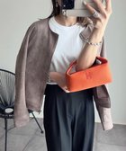 【その他のブランド/Other】のフェイクスエード ノーカラー ライダース ジャケット チャコールブラウン|ID: prp329100004533062 ipo3291000000032040820