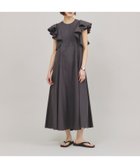 【カレンソロジー/Curensology】のポプリンラッフルワンピース チャコール18|ID: prp329100004533071 ipo3291000000032040853