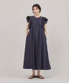 【カレンソロジー/Curensology】のポプリンラッフルワンピース ネイビー88|ID: prp329100004533071 ipo3291000000032040854