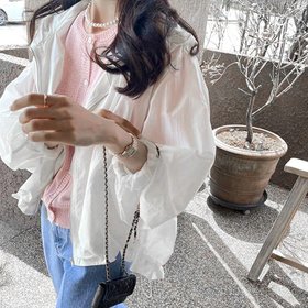 【ミニミニストア/miniministore】の韓国風ジップパーカー長袖 紫外線UV対策 人気、トレンドファッション・服の通販 founy(ファニー) ファッション Fashion レディースファッション WOMEN トップス・カットソー Tops/Tshirt パーカ Sweats おすすめ Recommend シンプル Simple ジャケット Jacket スリーブ Sleeve バルーン Balloon 夏 Summer 秋 Autumn/Fall 長袖 Long Sleeve |ID:prp329100004533074