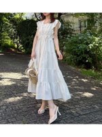 【スナイデル/SNIDEL】のデザインティアードワンピース 人気、トレンドファッション・服の通販 founy(ファニー) ファッション Fashion レディースファッション Fashion for Women ワンピース Dresses エレガント 上品 Elegant キャミワンピース Cami Dress, Slip Dress シューズ Shoes, Footwear ティアード Tiered, Tiered Style フラット Flat, Flat Shoes フリル Frill, Ruffle ラベンダー Lavender |ID:prp329100004533094