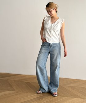 【キャナルジーン/CANAL JEAN】のEl mar ルーズストレートデニムパンツ 人気、トレンドファッション・服の通販 founy(ファニー) ファッション Fashion レディースファッション WOMEN パンツ Pants デニムパンツ Denim Pants おすすめ Recommend シンプル Simple ストレッチ Stretch ストレート Straight ポケット Pocket ルーズ Loose |ID:prp329100004533095