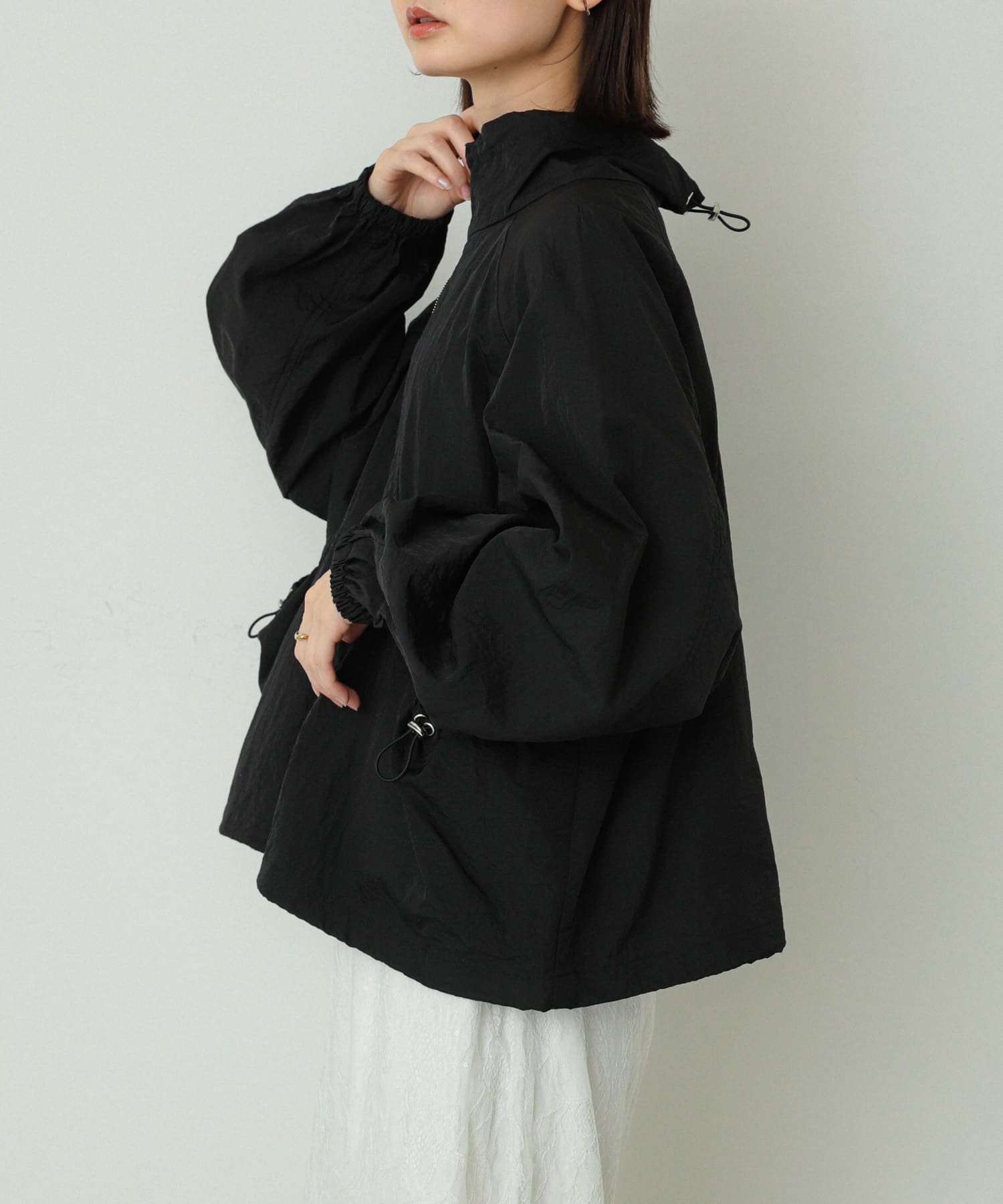 【センスオブプレイス/SENSE OF PLACE by URBAN RESEARCH】のシアーナイロンブルゾン インテリア・キッズ・メンズ・レディースファッション・服の通販 founy(ファニー) 　ファッション　Fashion　レディースファッション　WOMEN　アウター　Coat Outerwear　ブルゾン　Blouson/Jackets　2024年　2024　2024-2025秋冬・A/W　Aw/Autumn/Winter/Fw/Fall/2024-2025　冬　Winter　タンク　Tank　プレート　Plate　メタル　Metal　ワッシャー　Washer　A/W・秋冬　Aw・Autumn/Winter・Fw・Fall-Winter　BLACK|ID: prp329100004533107 ipo3291000000032040994
