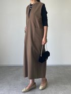 【アンディコール/un dix cors】の《累計販売1万枚突破!・3サイズ展開》スリットネックジャンスカ 人気、トレンドファッション・服の通販 founy(ファニー) ファッション Fashion レディースファッション WOMEN コンパクト Compact スリット Slit 人気 Popularity 楽ちん Easy thumbnail ブラウン|ID: prp329100004533109 ipo3291000000032317798