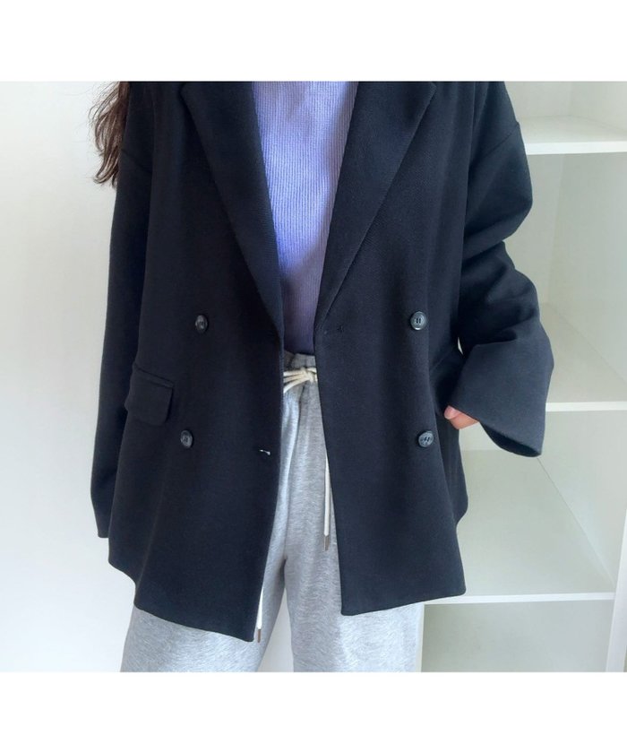 【ジュノア/JUNOAH】のヘリンボーンテーラードジャケット インテリア・キッズ・メンズ・レディースファッション・服の通販 founy(ファニー) https://founy.com/ ファッション Fashion レディースファッション WOMEN アウター Coat Outerwear ジャケット Jackets テーラードジャケット Tailored Jackets |ID: prp329100004533114 ipo3291000000032041021