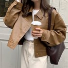 【ミニミニストア/miniministore】のライダースジャケット PUレザーブルゾン 人気、トレンドファッション・服の通販 founy(ファニー) ファッション Fashion レディースファッション WOMEN アウター Coat Outerwear ジャケット Jackets ブルゾン Blouson/Jackets ライダース Riders Jacket ジャケット Jacket フェイクレザー Faux Leather ブルゾン Blouson ライダースジャケット Riders Jacket A/W・秋冬 Aw・Autumn/Winter・Fw・Fall-Winter 長袖 Long Sleeve thumbnail キャメル|ID: prp329100004533139 ipo3291000000032041127