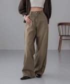 【ローリーズファーム/LOWRYS FARM】のカラーデニムパンツ 人気、トレンドファッション・服の通販 founy(ファニー) ファッション Fashion レディースファッション Fashion for Women パンツ Pants & Trousers デニムパンツ・ジーンズ・美脚デニム Denim Jeans & Pants おすすめ Recommended / Our Picks キャミ Camisole, Cami Top コンパクト Compact, Small Size ストレート Straight, Straight Cut タンク Tank Top, Sleeveless Top デニム Denim, Jeans Material フィット Fit, Slim Fit ワイド Wide, Wide Fit ヴィンテージ Vintage Style thumbnail ブラウン|ID: prp329100004533144 ipo3291000000033425690