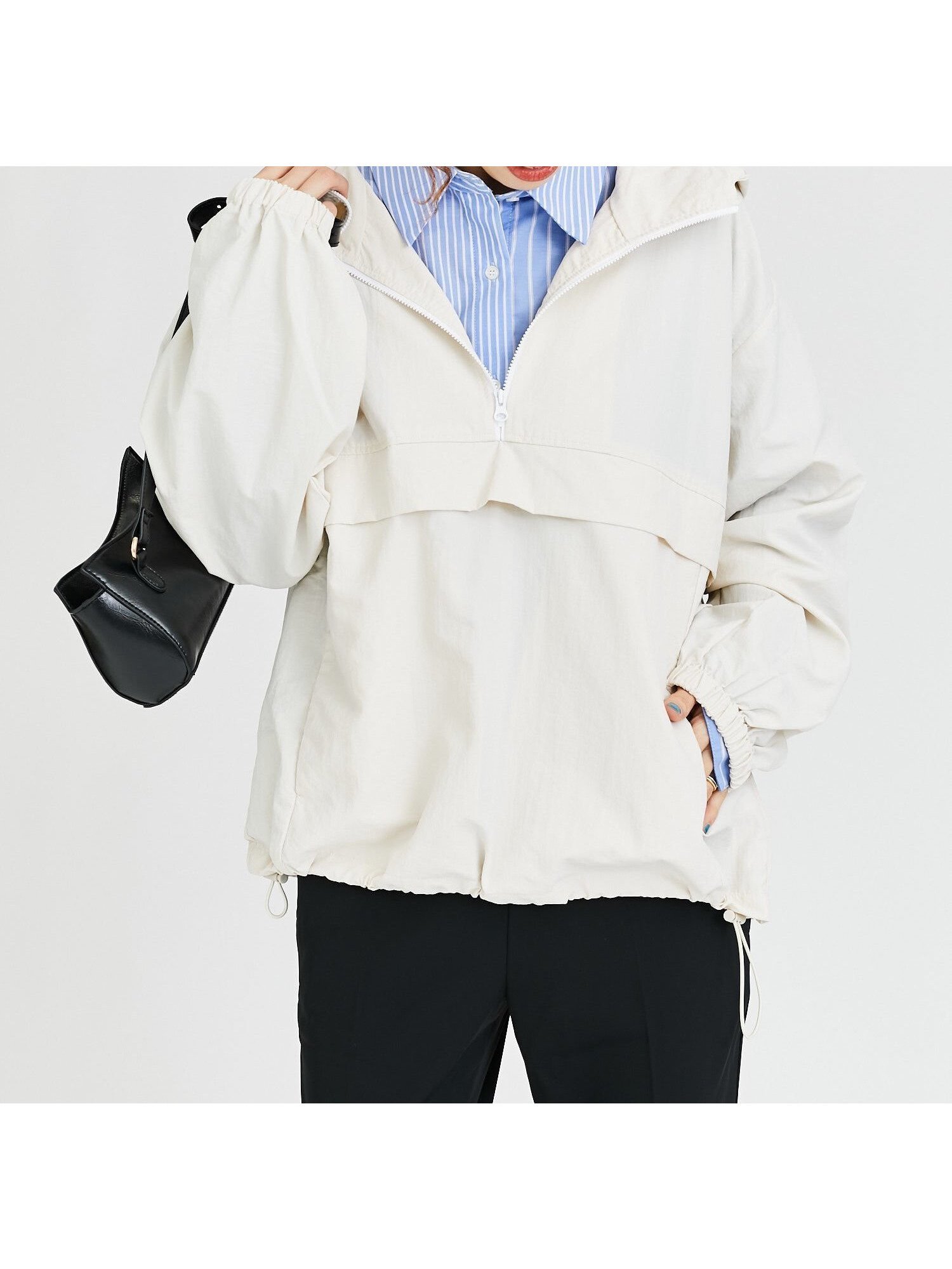 【テチチ/Te chichi】のアノラックショートブルゾン 人気、トレンドファッション・服の通販 founy(ファニー) 　ファッション　Fashion　レディースファッション　WOMEN　アウター　Coat Outerwear　ブルゾン　Blouson/Jackets　シンプル　Simple　ドローコード　Draw Cord　フロント　Front　ベーシック　Basic　ポケット　Pocket　旅行　Travel　 other-1|ID: prp329100004533150 ipo3291000000032041165