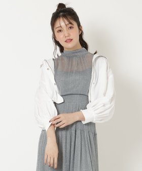 【レディアゼル/REDYAZEL】のスタンドショートブルゾン 人気、トレンドファッション・服の通販 founy(ファニー) ファッション Fashion レディースファッション WOMEN アウター Coat Outerwear ブルゾン Blouson/Jackets シアー Sheer スポーツ Sports 春 Spring |ID:prp329100004533154
