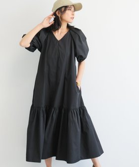 【バンヤードストーム/BARNYARDSTORM】のVネックボリュームスリーブマキシワンピース 人気、トレンドファッション・服の通販 founy(ファニー) ファッション Fashion レディースファッション WOMEN ワンピース Dress マキシワンピース Maxi Dress おすすめ Recommend キャップ Cap ギャザー Gather サンダル Sandals スニーカー Sneakers フォルム Form 夏 Summer |ID:prp329100004533166