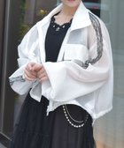 【アクシーズファム/axes femme】のシアートラックジャケット 人気、トレンドファッション・服の通販 founy(ファニー) ファッション Fashion レディースファッション WOMEN アウター Coat Outerwear ジャケット Jackets おすすめ Recommend オーガンジー Organdy カットソー Cut And Sew シアー Sheer シンプル Simple ジャケット Jacket タンク Tank トレンド Trend ポケット Pocket レース Race ロング Long 夏 Summer thumbnail 白|ID: prp329100004533167 ipo3291000000032041235