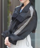【アクシーズファム/axes femme】のシアートラックジャケット 人気、トレンドファッション・服の通販 founy(ファニー) ファッション Fashion レディースファッション WOMEN アウター Coat Outerwear ジャケット Jackets おすすめ Recommend オーガンジー Organdy カットソー Cut And Sew シアー Sheer シンプル Simple ジャケット Jacket タンク Tank トレンド Trend ポケット Pocket レース Race ロング Long 夏 Summer thumbnail 黒|ID: prp329100004533167 ipo3291000000032041237