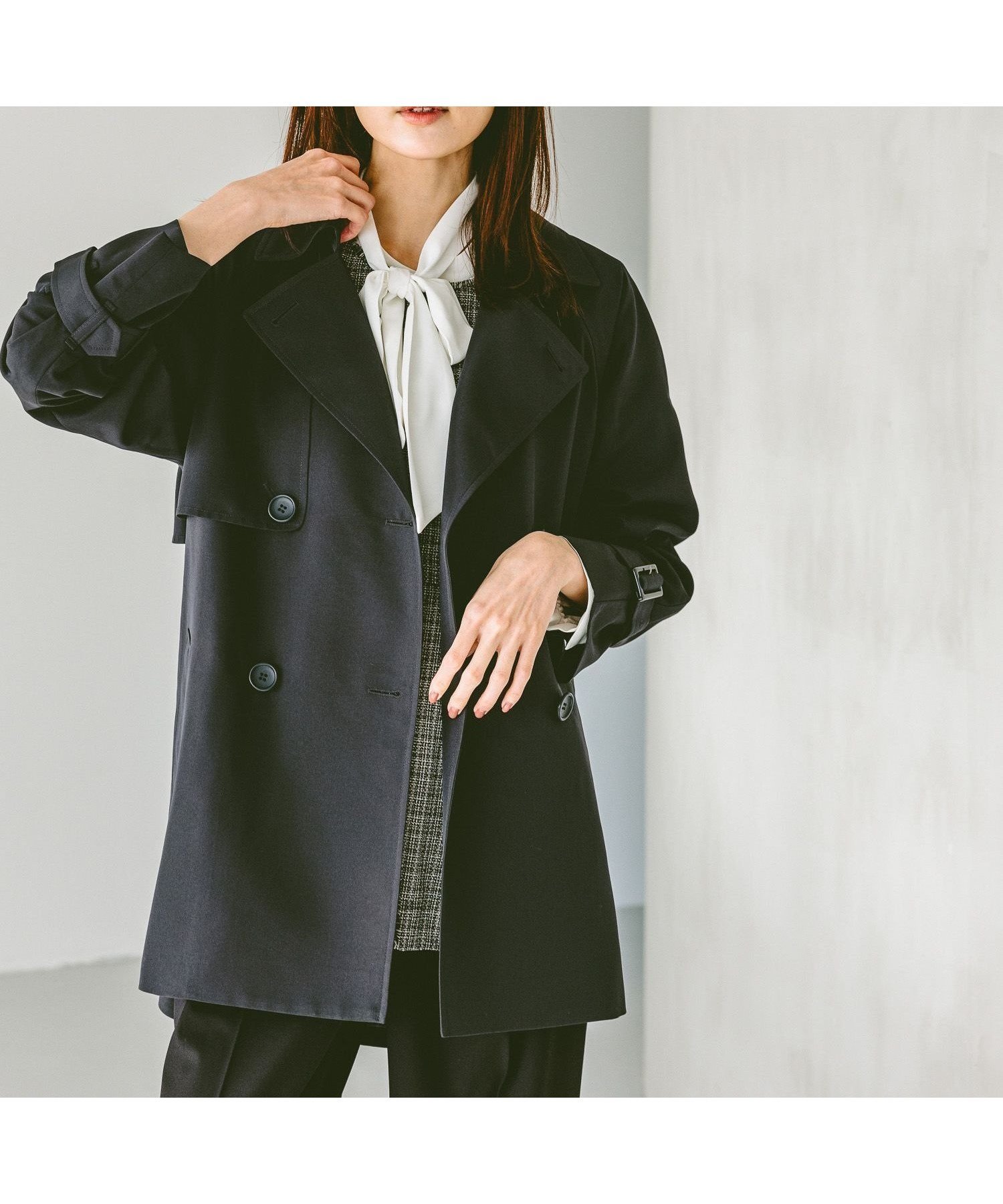【グローバルワーク/GLOBAL WORK】のエアかるミドルトレンチコート/234546 人気、トレンドファッション・服の通販 founy(ファニー) 　ファッション　Fashion　レディースファッション　WOMEN　アウター　Coat Outerwear　コート　Coats　トレンチコート　Trench Coats　クラシカル　Classical　フラップ　Flap　ベーシック　Basic　ミドル　Middle　ロング　Long　軽量　Lightweight　 other-1|ID: prp329100004533171 ipo3291000000032207110