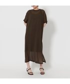 【ビューティ&ユース ユナイテッドアローズ/BEAUTY&YOUTH / UNITED ARROWS】のシフォンレイヤード ドルマンスリーブ ワンピース DK.BROWN|ID:prp329100004533174
