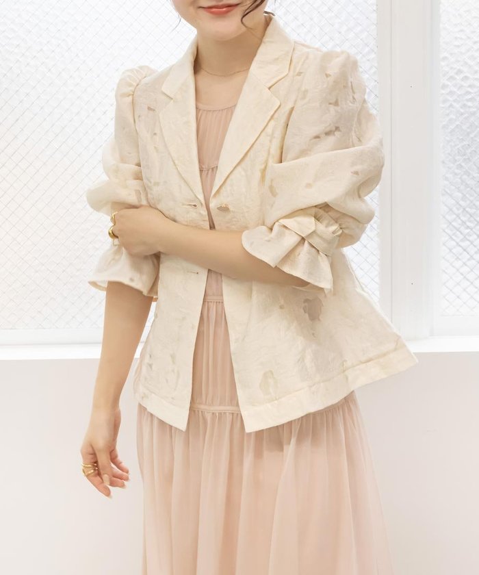 【ランダ/RANDA】のジャガードコンパクトジャケット インテリア・キッズ・メンズ・レディースファッション・服の通販 founy(ファニー) https://founy.com/ ファッション Fashion レディースファッション WOMEN アウター Coat Outerwear ジャケット Jackets おすすめ Recommend コンパクト Compact シンプル Simple ジャケット Jacket スリーブ Sleeve エレガント 上品 Elegant |ID: prp329100004533181 ipo3291000000032041300