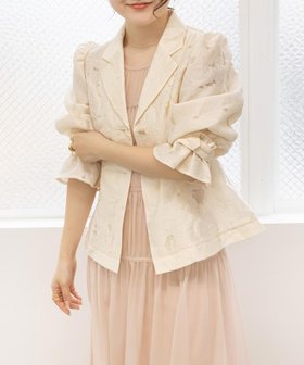 【ランダ/RANDA】のジャガードコンパクトジャケット 人気、トレンドファッション・服の通販 founy(ファニー) ファッション Fashion レディースファッション WOMEN アウター Coat Outerwear ジャケット Jackets おすすめ Recommend コンパクト Compact シンプル Simple ジャケット Jacket スリーブ Sleeve エレガント 上品 Elegant |ID:prp329100004533181
