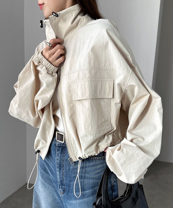 【その他のブランド/Other】のワッシャーナイロン ショート丈 ブルゾン インテリア・キッズ・メンズ・レディースファッション・服の通販 founy(ファニー) https://founy.com/ ファッション Fashion レディースファッション WOMEN アウター Coat Outerwear ブルゾン Blouson/Jackets おすすめ Recommend ショルダー Shoulder ショート Short シンプル Simple スタンド Stand トレンド Trend ドロップ Drop ドローコード Draw Cord バランス Balance ブルゾン Blouson |ID: prp329100004533210 ipo3291000000032041408