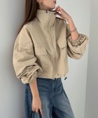 【その他のブランド/Other】のワッシャーナイロン ショート丈 ブルゾン ベージュ|ID: prp329100004533210 ipo3291000000032041414