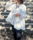 【その他のブランド/Other】の日本製・撥水ティアードフリルパーカー ホワイト|ID: prp329100004533228 ipo3291000000032247998