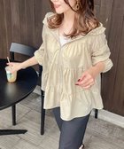 【その他のブランド/Other】の日本製・撥水ティアードフリルパーカー ベージュ|ID: prp329100004533228 ipo3291000000032248000