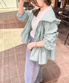 【その他のブランド/Other】の日本製・撥水ティアードフリルパーカー ミント|ID: prp329100004533228 ipo3291000000032248005