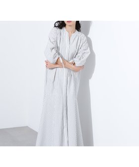 【エヌ ナチュラルビューティーベーシック/N.Natural Beauty basic】のストライプドロストワンピース 人気、トレンドファッション・服の通販 founy(ファニー) ファッション Fashion レディースファッション WOMEN ワンピース Dress ストライプ Stripe ドローストリング Drawstring バランス Balance ヨーク Yoke リラックス Relax |ID:prp329100004533240